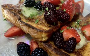 Bourbon berry French toast